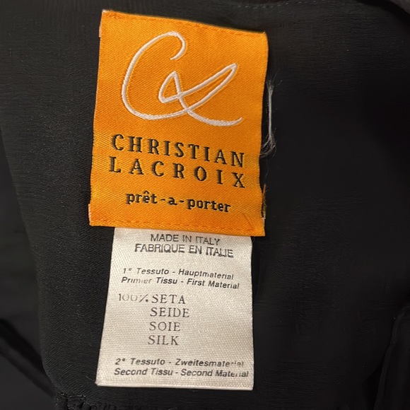 Vintage Christian Lacroix Gown 100% Silk - Picture 7 of 7